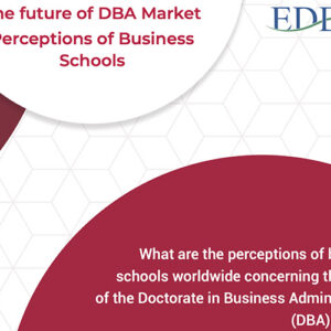 Rapport sur le “Future of the DBA Market”